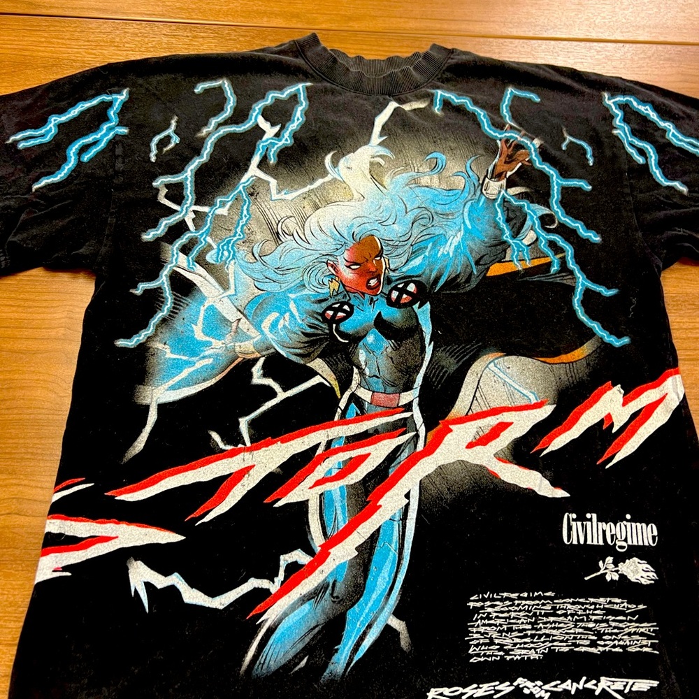 Civil Regime × Marvel Storm Graphic Tee – Unisex, Size S